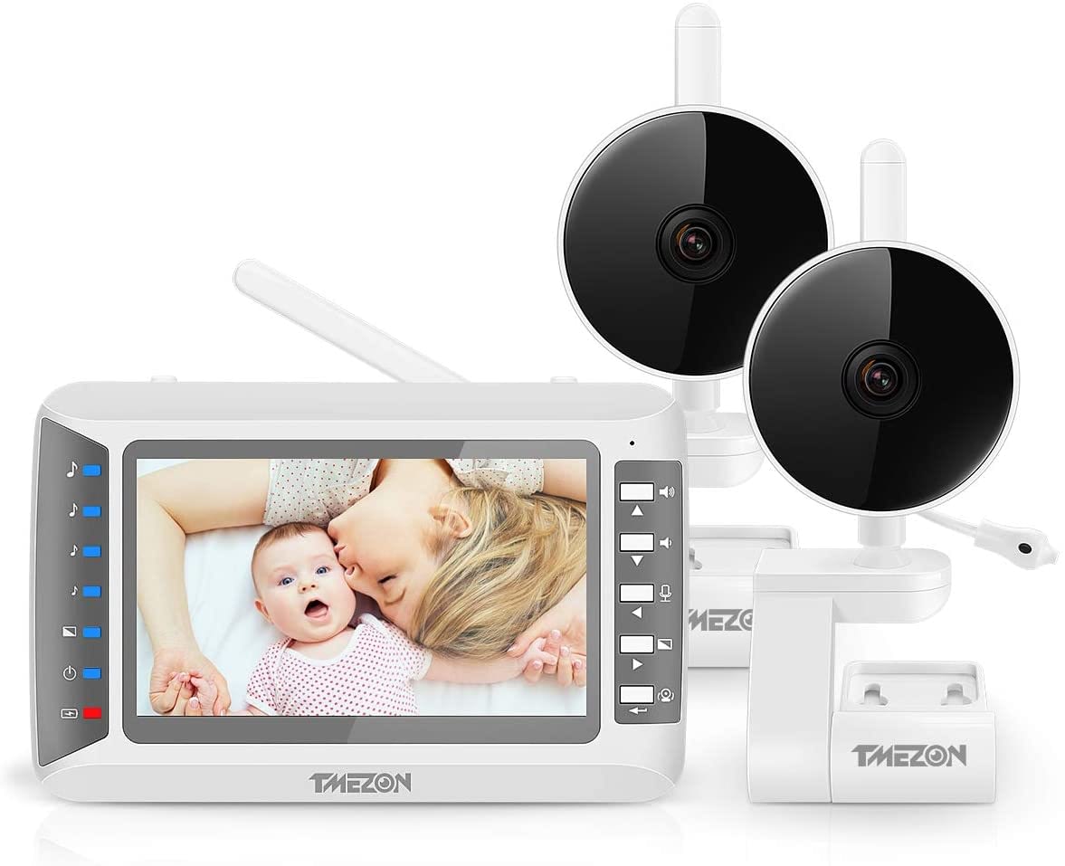 Tmezon Video Baby Monitor With Two Cameras And 4 3 Lcd
